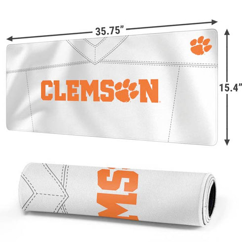 Clemson University White Jersey Gaming Mouse Pad